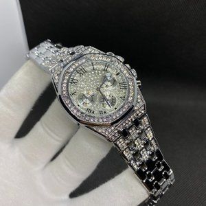 18K Gold Plated Luxury Design Iced Out Watch